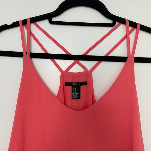 Forever 21 Coral Sleeveless Dress - Picture 2 of 4